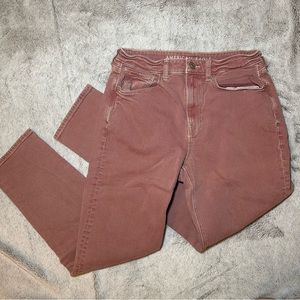 American Eagle Pink Mom Jean Size 6